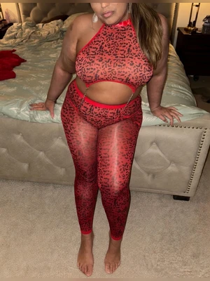 Sexy Thick Pakistani Babe Anjali Sandhu in Red Leopard print Lingerie