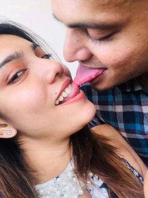 high class young indian cuye couple enjoying vacation in goa