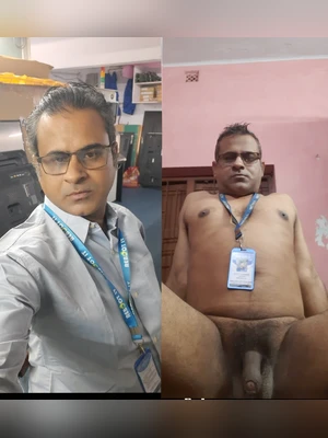 Indian Gandu Jayanta Nandan Exposed Naked with Office ID Card and Taking NSFW Risks
