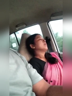 Assamese Boudi Blowjob in the Car like a Shameless Whore