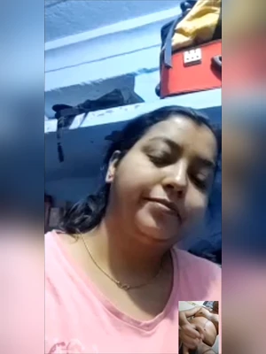 Sexy hot desi indian bhabhi with big boobs enjoy dick jerking of bf on video call
