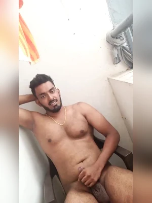 Desi nude handjob at balcony