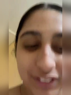 Indian Big Boobs Chubby Girl naughty talking with her boyfriend and slapping her big boobs and tits ass🥵
