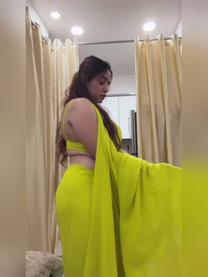 Vandana Pathak Slutwife Exposed in Yellow Saree